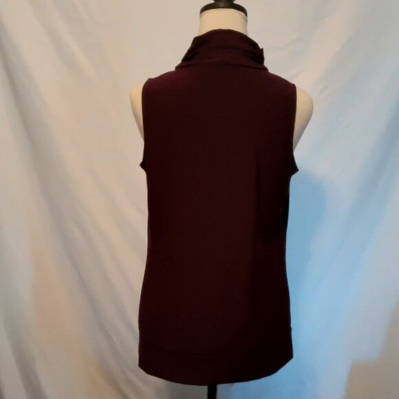 Perception Conception Womens Plum Blouse High Neck Tank Top - Picture 11 of 11